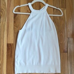 Elegant White Women's Halter Top